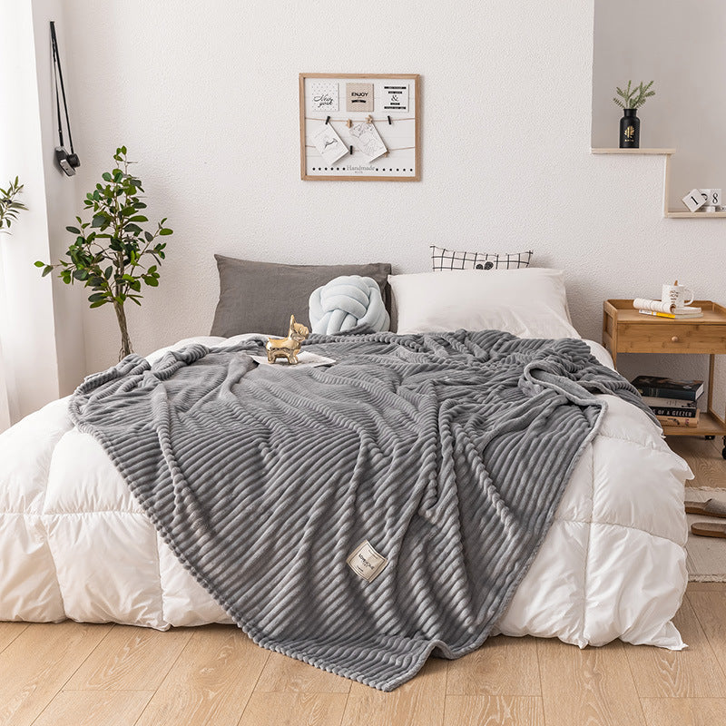 Plaid moelleux Bleu – microfibre ultra-douce, 200 x 230 cm