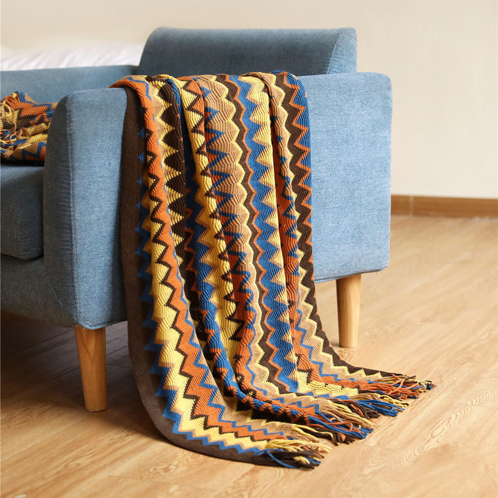 Plaid moelleux Bleu – effet pelucheux, 130 x 200 cm