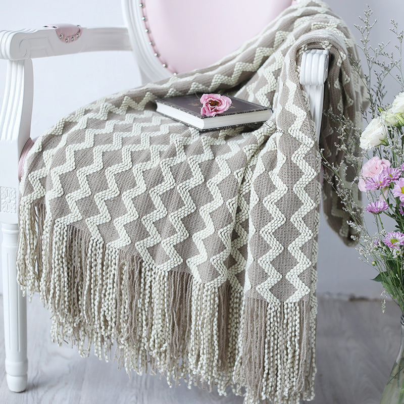 Plaid moelleux en chenille – 120 x 230 cm