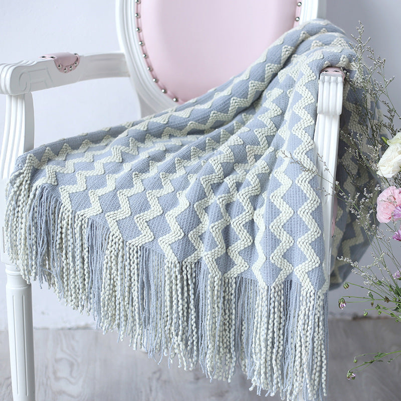 Plaid moelleux en chenille – 120 x 230 cm