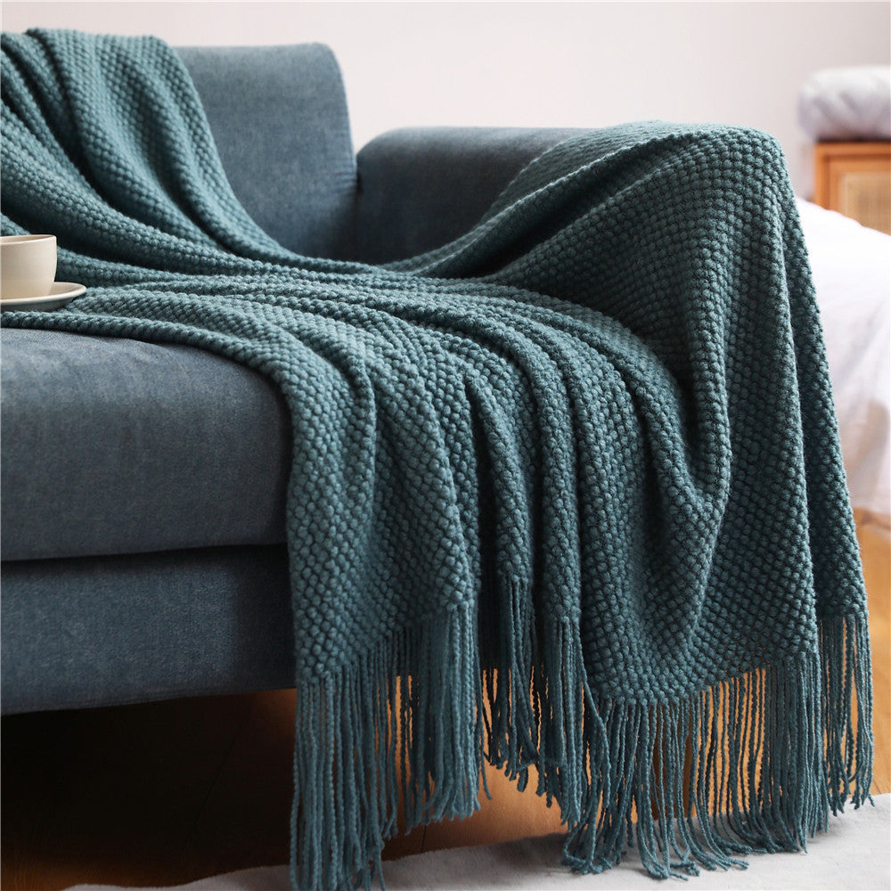 Plaid moelleux Beige – toucher pelucheux, 130 x 200 cm