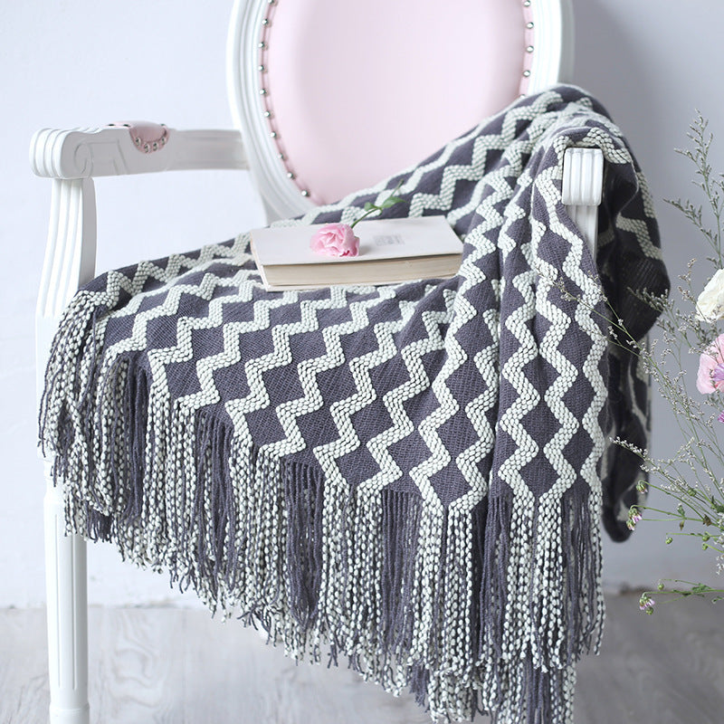 Plaid moelleux en chenille – 120 x 230 cm
