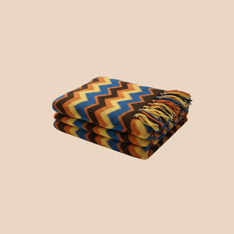 Plaid moelleux Bleu – effet pelucheux, 130 x 200 cm