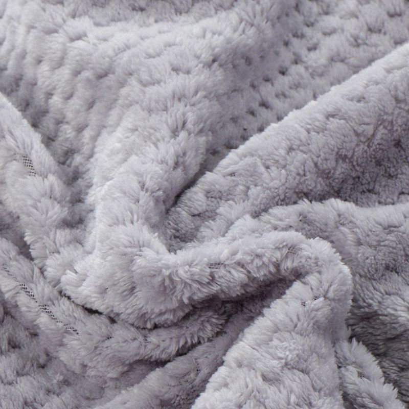 Plaid chauffant moelleux Gris – tissu super doux, 90x60 / 150x80 / 150x120 cm