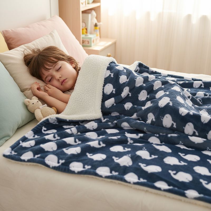 Plaid enfant moelleux, flanelle, 90 x 115 cm