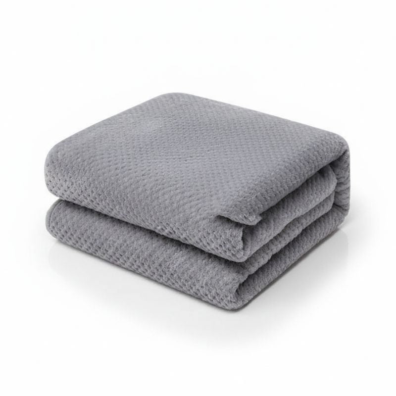 Plaid chauffant moelleux Gris – tissu super doux, 90x60 / 150x80 / 150x120 cm
