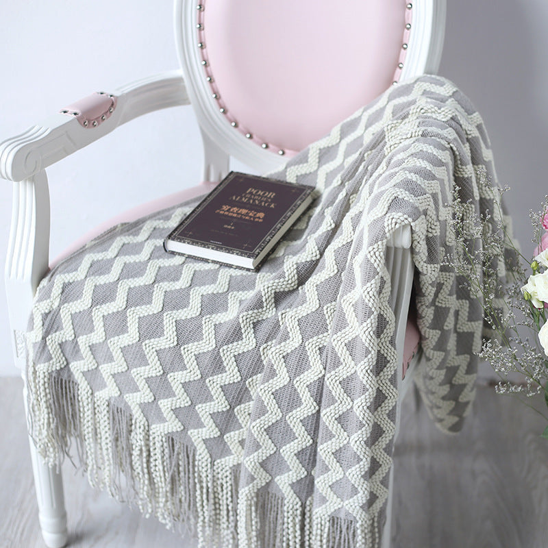 Plaid moelleux en chenille – 120 x 230 cm