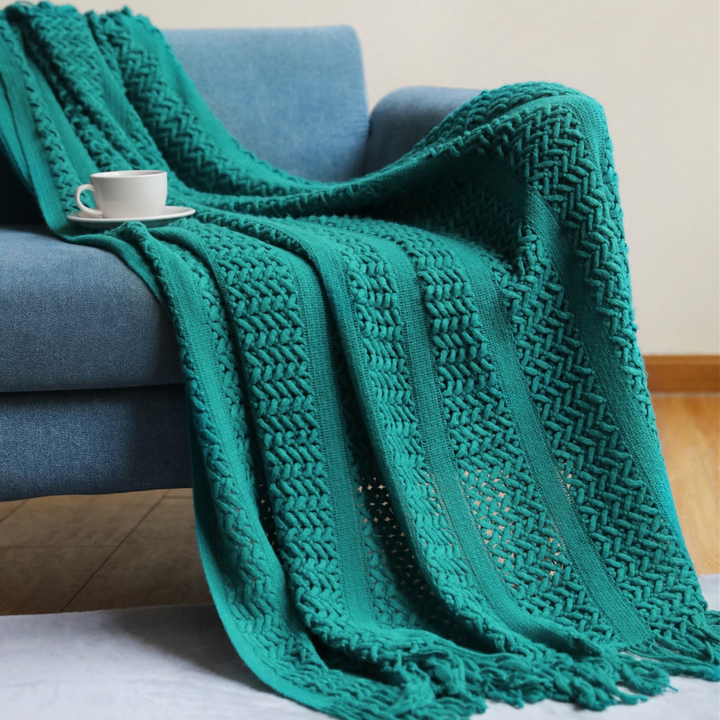 Plaid moelleux nordique – toucher pelucheux, 127 x 180 cm