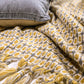 Plaid moelleux jaune – effet pelucheux, 130 x 152 cm