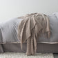 Plaid moelleux Gris clair – effet pelucheux, 127 x 170 cm
