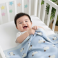 Plaid bébé moelleux – coton tricoté, 100 x 80 cm