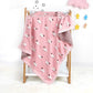 Plaid bébé moelleux – coton tricoté, 100 x 80 cm