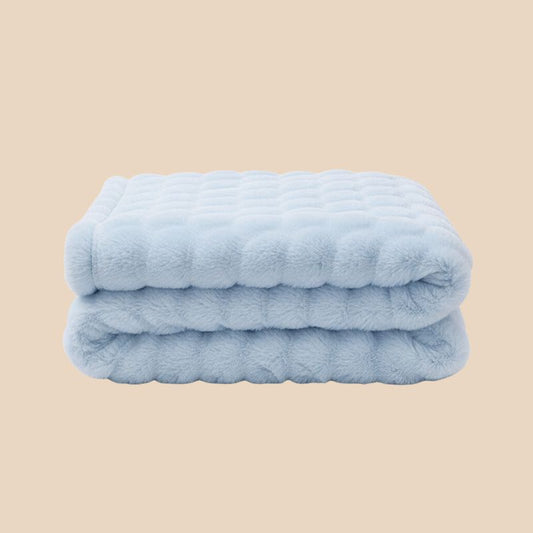 Plaid moelleux multi-tailles – mélange coton et fibres synthétiques (touché pelucheux), 100x160 à 200 x 230 cm