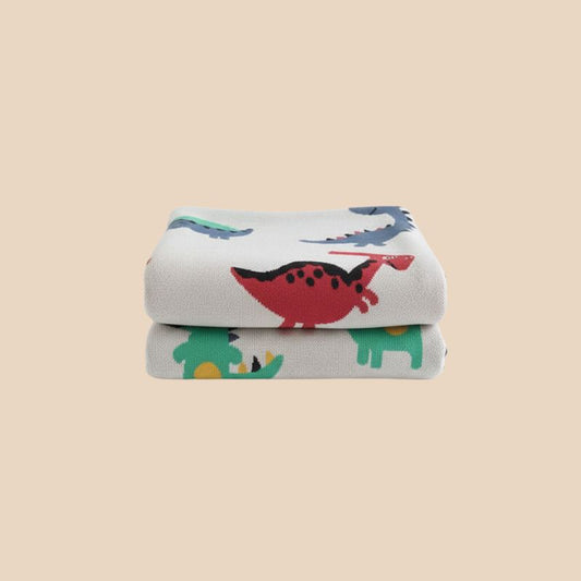 Plaid bébé douillet blanc – coton, 90 x 110 cm