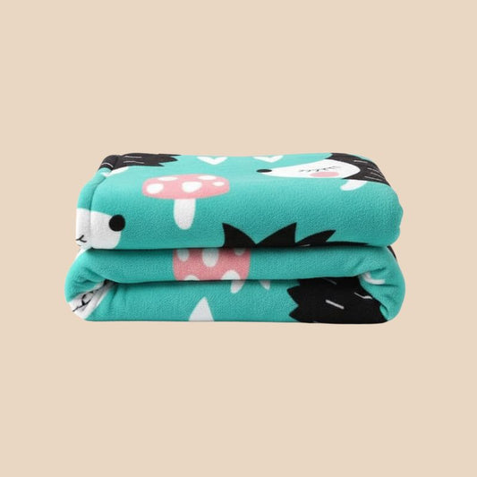 Plaid moelleux Bleu – microfibre ultra-douce, 150 x 200 cm