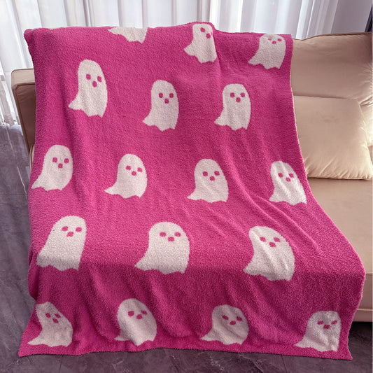 Plaid velouté Noir et Blanc – velours doux, plusieurs tailles (100×150 à 150×200 cm)