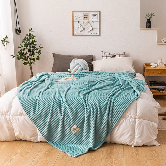 Plaid moelleux Bleu – microfibre ultra-douce, 200 x 230 cm